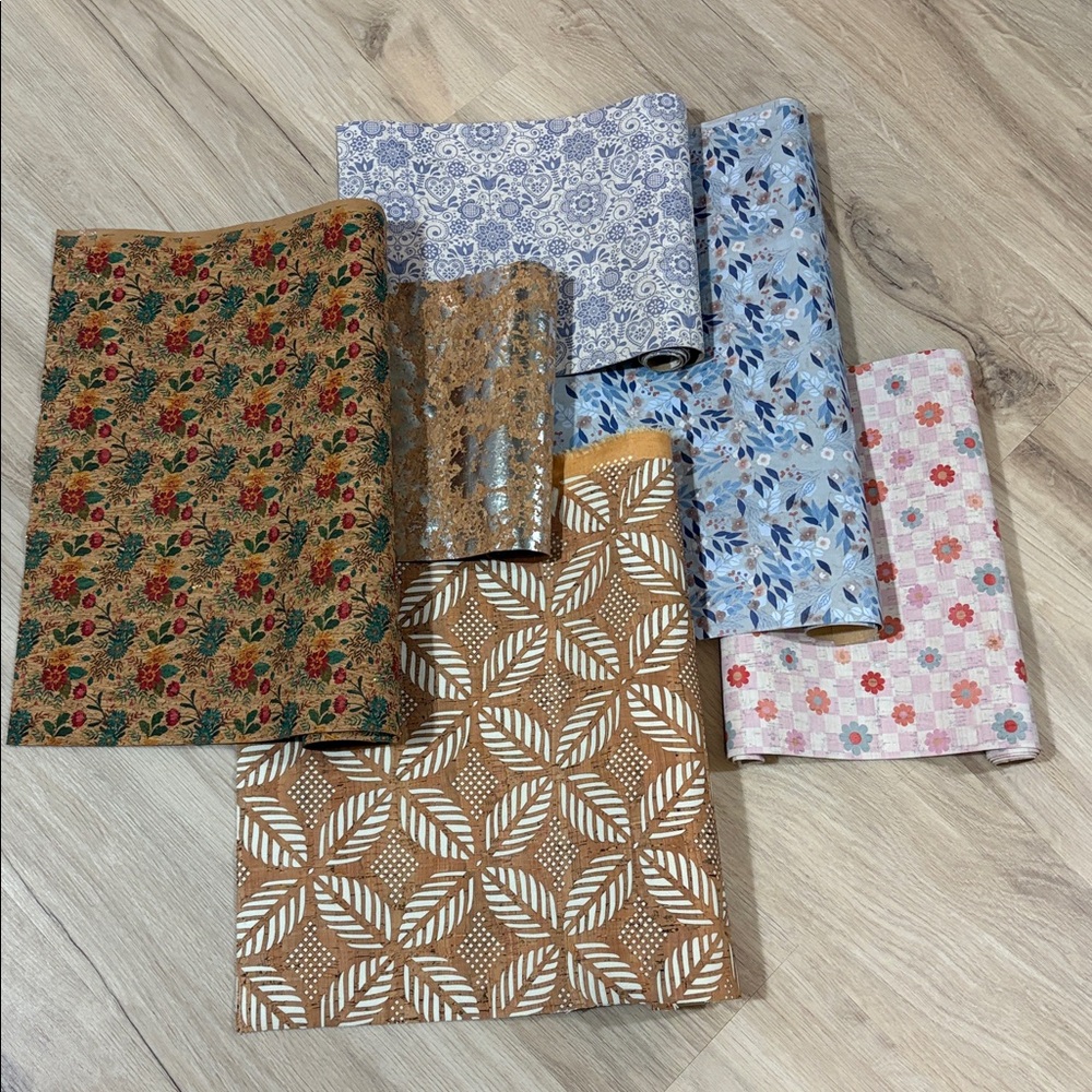 Sallie Tomato cork fabric bundle || NWOT || six different designs